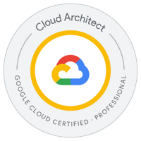 GCP Certified Professional Cloud Architect badge
