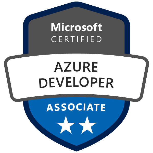 Microsoft Certified: Azure Developer Associate badge