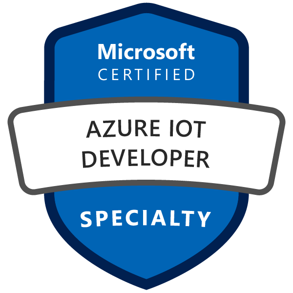 Microsoft Certified: Azure IoT Developer Specialty badge